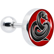16G 1/4 Black Snake Cartilage Tragus Earring by Onyx O