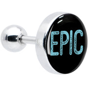 16G 1/4 Epic Blue Cartilage Tragus Earring