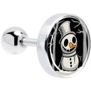 Christmas Holiday Spooky Snowman Tragus Cartilage Earring by Onyx O