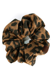 C.C Leopard Velvet Scrunchies