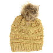 Fur Pom C.C Beanie