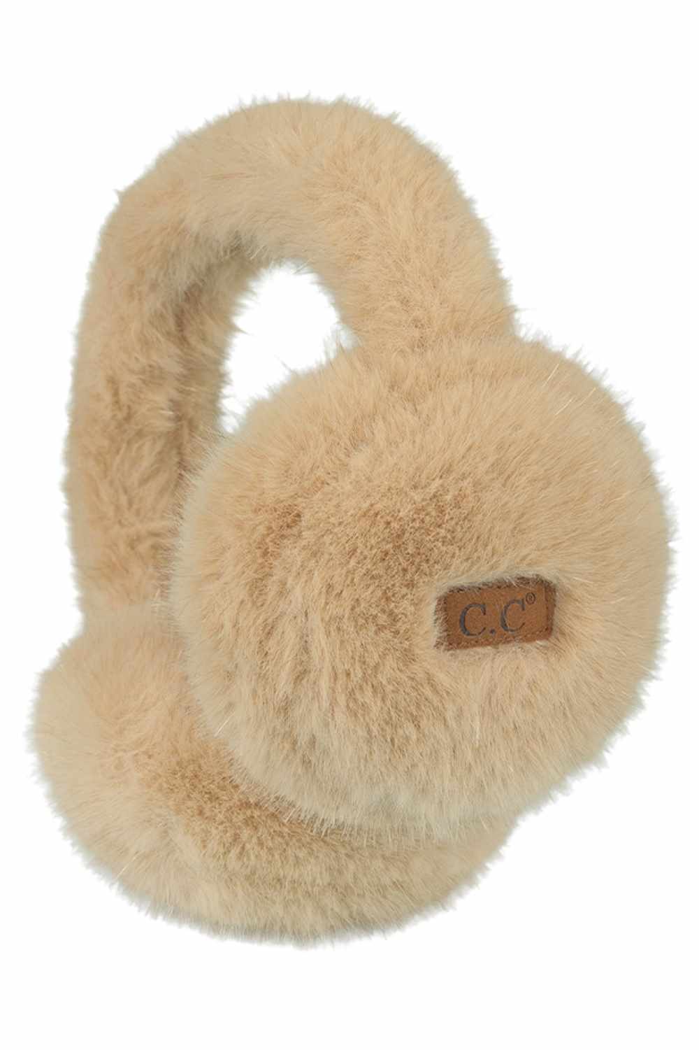 C.C GLITTER Short Fur Earmuff Winter Headband