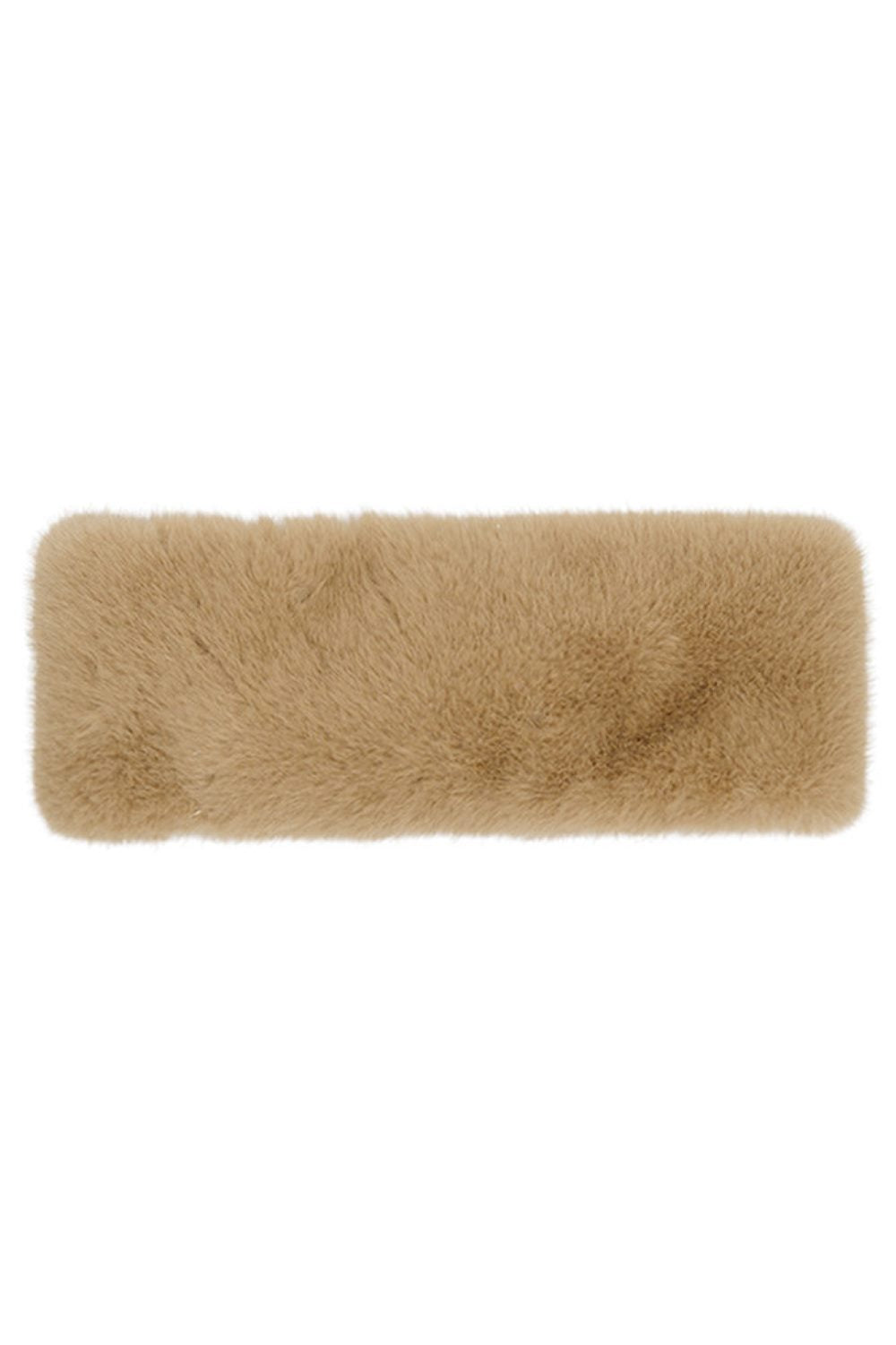 C.C Glitter Short Solid Fur Leather Strap Headwrap