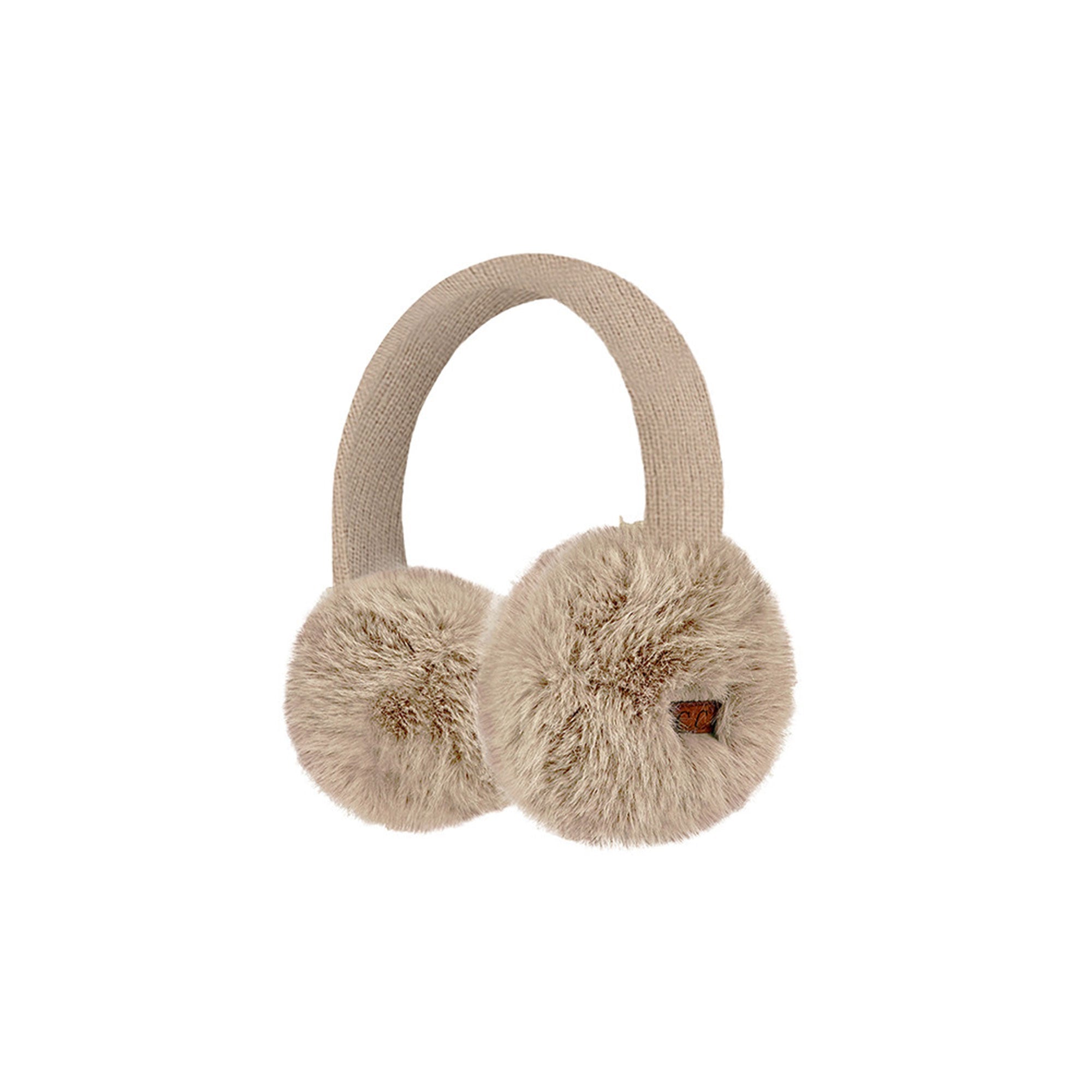 C.C Women's Faux Mink Fur Knitted Earmuff