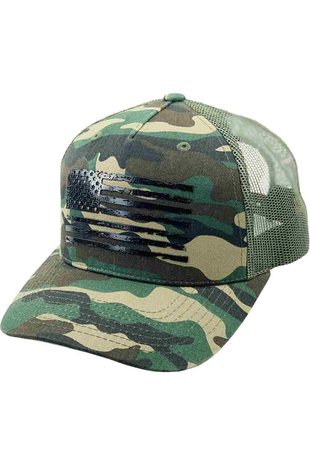 FLAG FLAT UV PRINT American Flag BASEBALL CAP