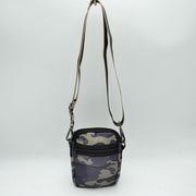 Camouflage Puffer Crossbody Bag Mini Utility Shoulder Bag with Adjustable Strap