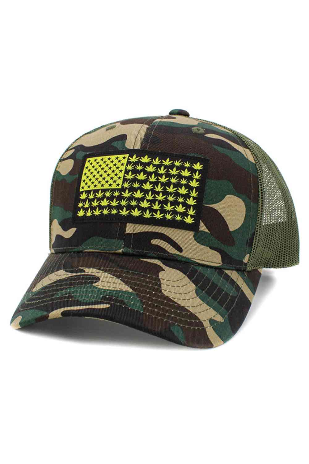 FLAG Patch Mesh Back American Flag Theme Baseball Cap