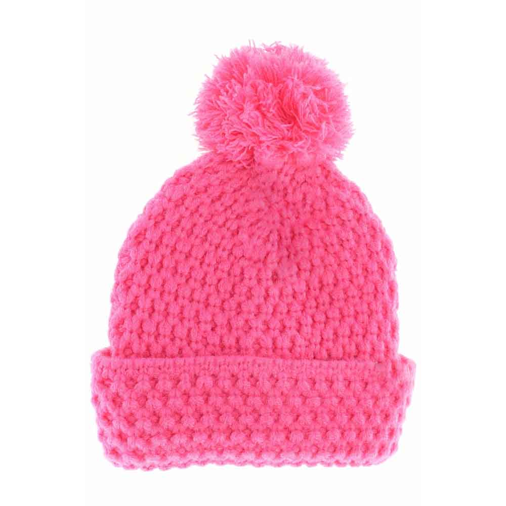 KIDS Bee Stitch Knit Pom C.C Beanie