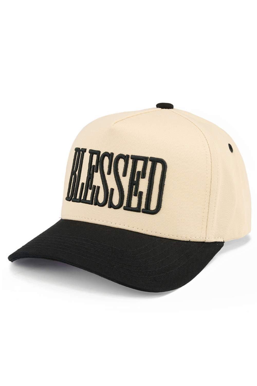 C.C BLESSED Letter Two Tone Trucker Cap