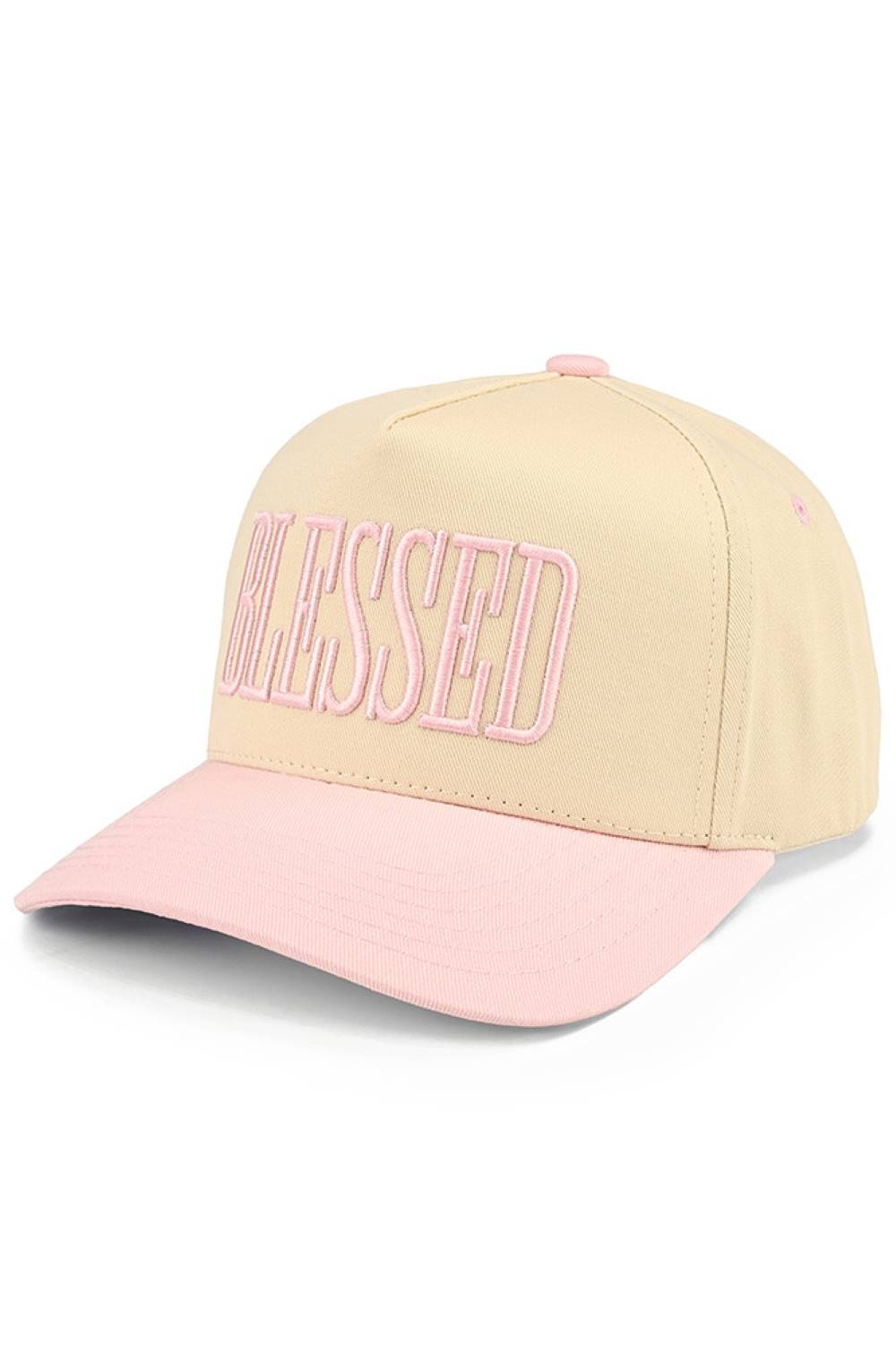 C.C BLESSED Letter Two Tone Trucker Cap