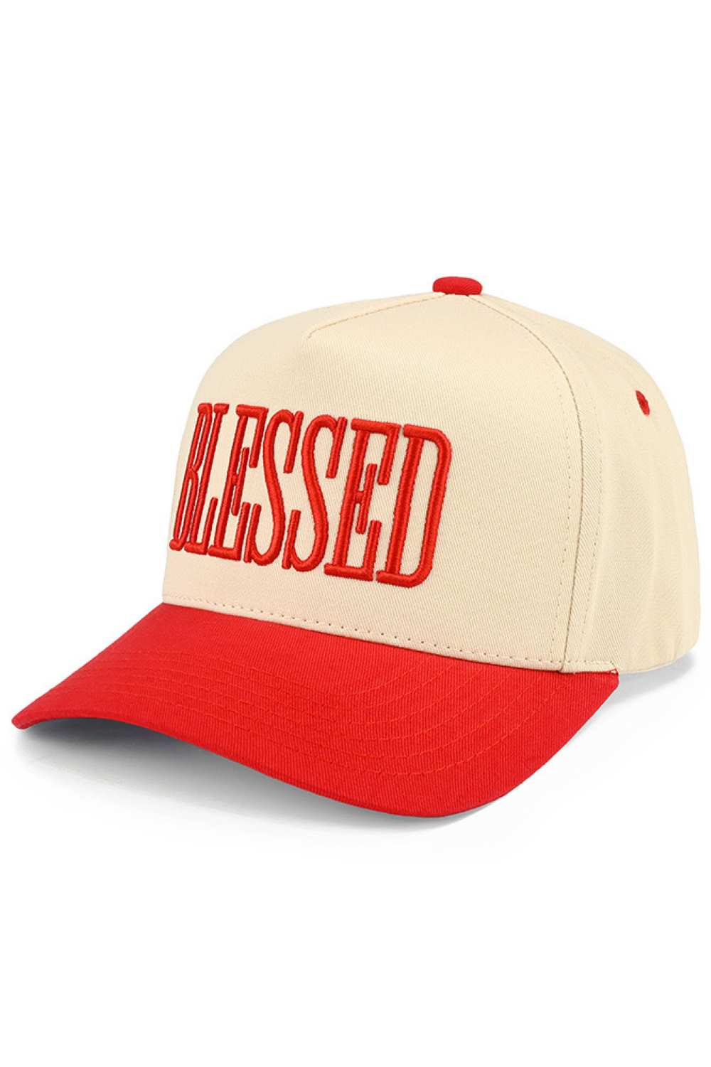 C.C BLESSED Letter Two Tone Trucker Cap