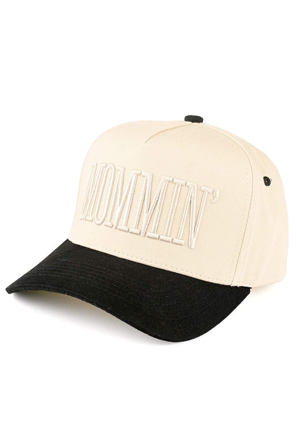 C.C MOMMIN Letter Two Tone Trucker Cap