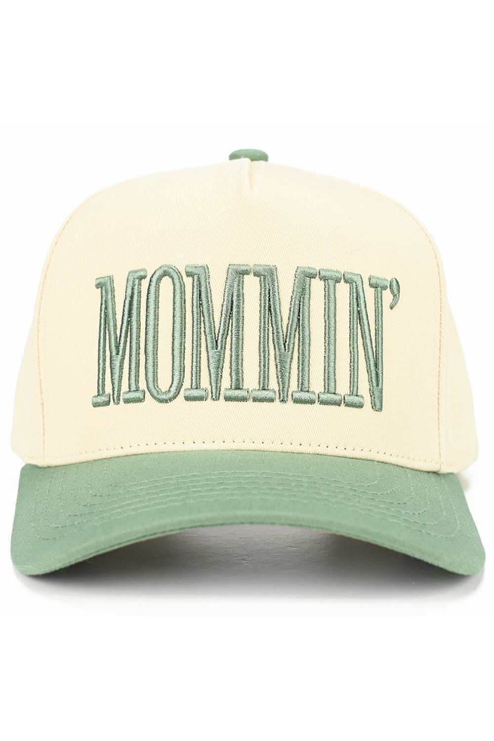 C.C MOMMIN Letter Two Tone Trucker Cap