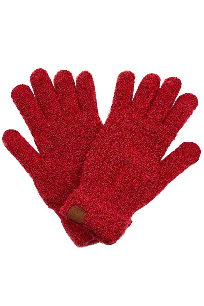 C.C Solid Boucle Gloves