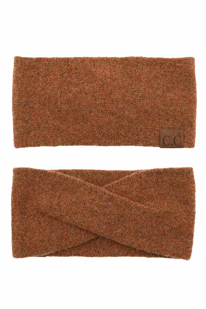 C.C Soft Recycled Fine Yarn Cuff Headwrap Earmuffs