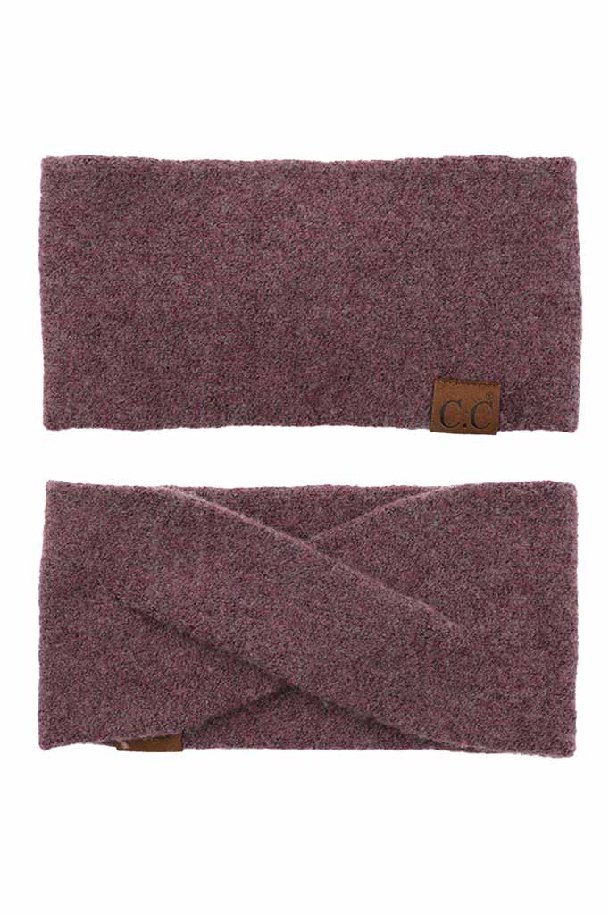 C.C Soft Recycled Fine Yarn Cuff Headwrap Earmuffs