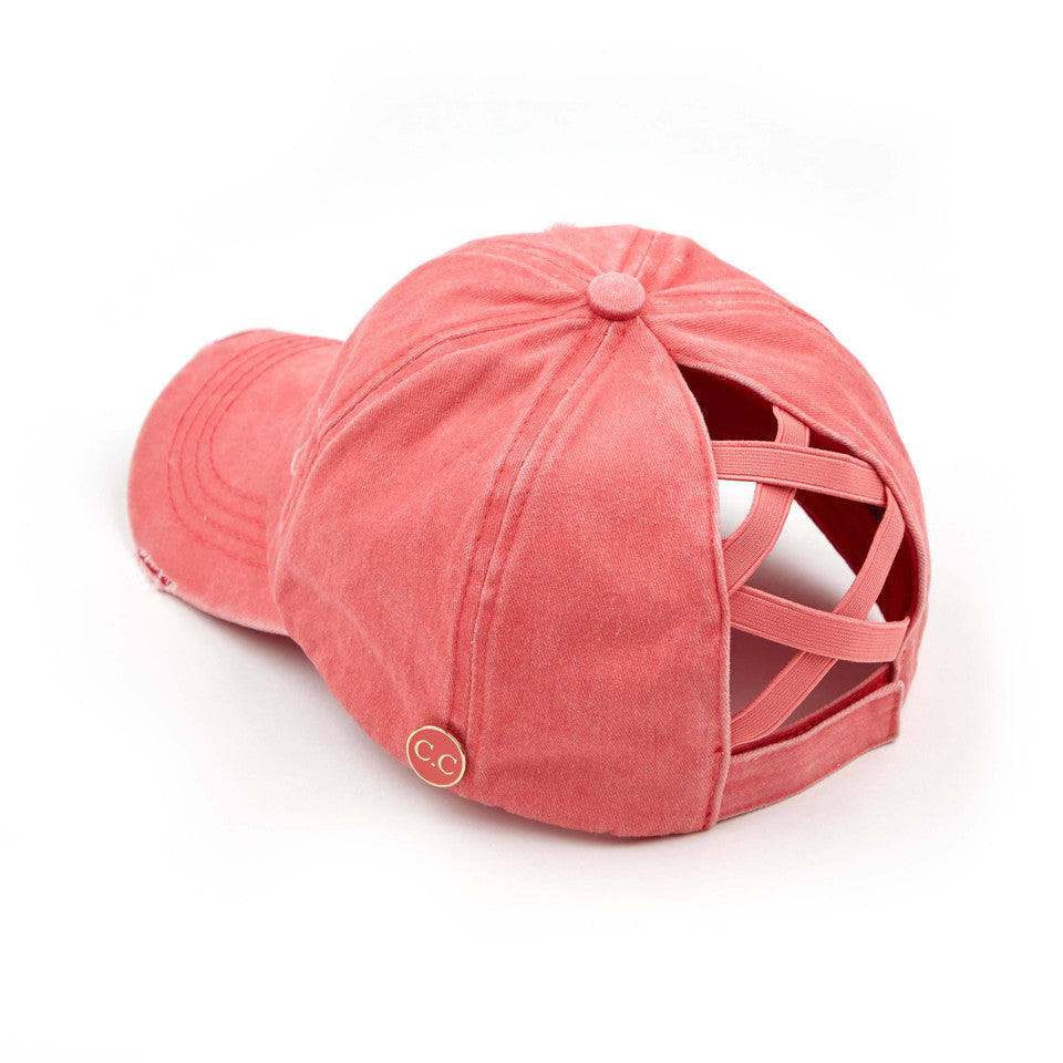 C.C Women's Baseball Ponytail Cap