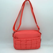 Quilted Front Pocket Crossbody Bag with Adjustable Strap