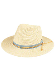 C.C Two Tone with Braided String Band Panama Sun Hat