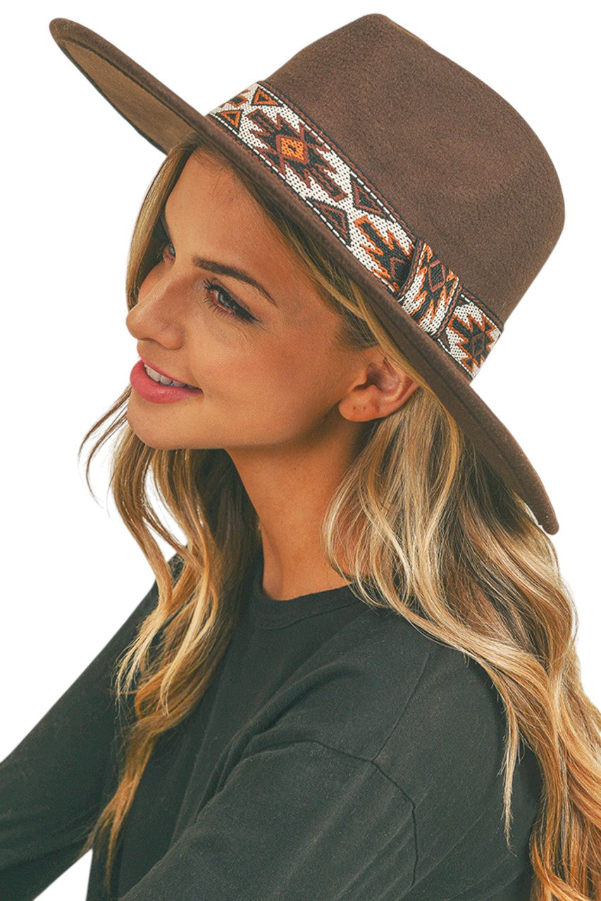 Tribal Band Panama Hat