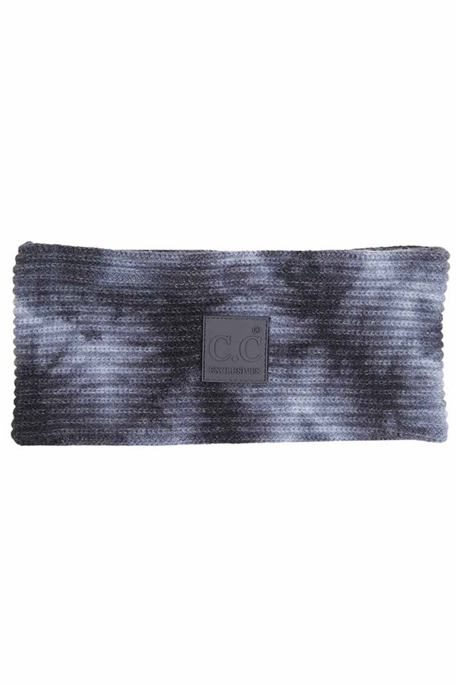 C.C Tie Dye Headband With Rubber Patch Headwrap Earmuffs