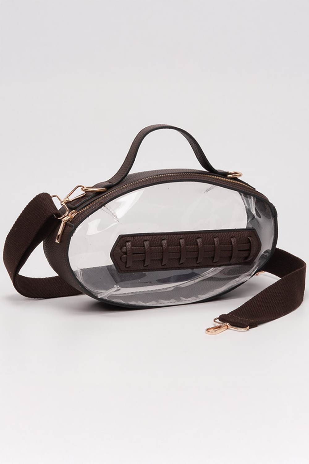 Foot Ball Shape Transparent Clear Stadium Bag
