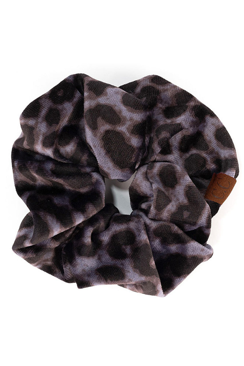 C.C Leopard Velvet Scrunchies