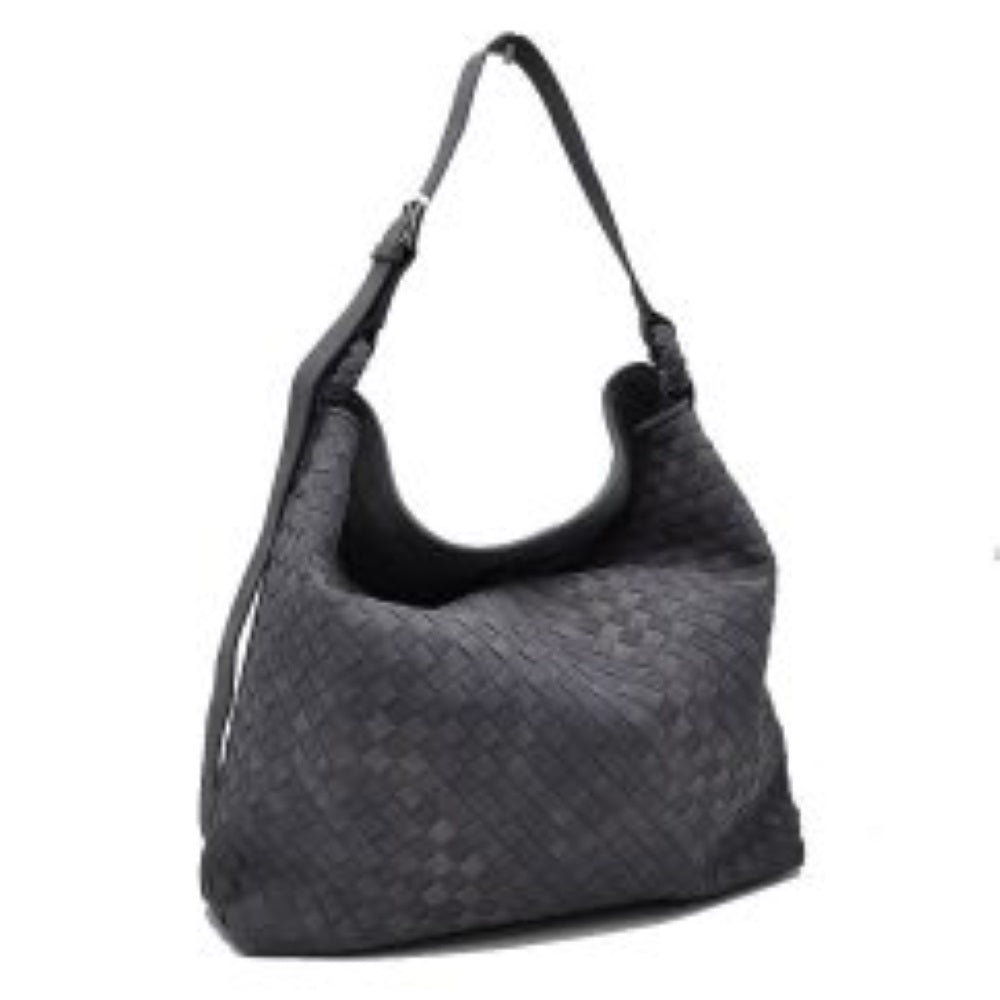 Woven Hobo Shoulder Bag with Adjustable Strap and Star Charm