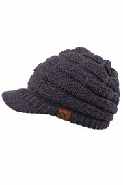 C.C Versatile Ribbed Knit Brim Beanie
