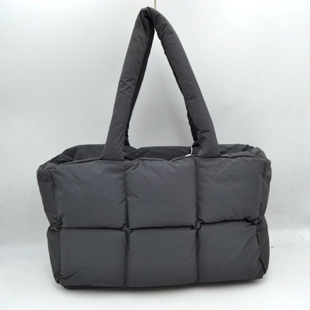 Chic Quilted Puffer Tote Bag