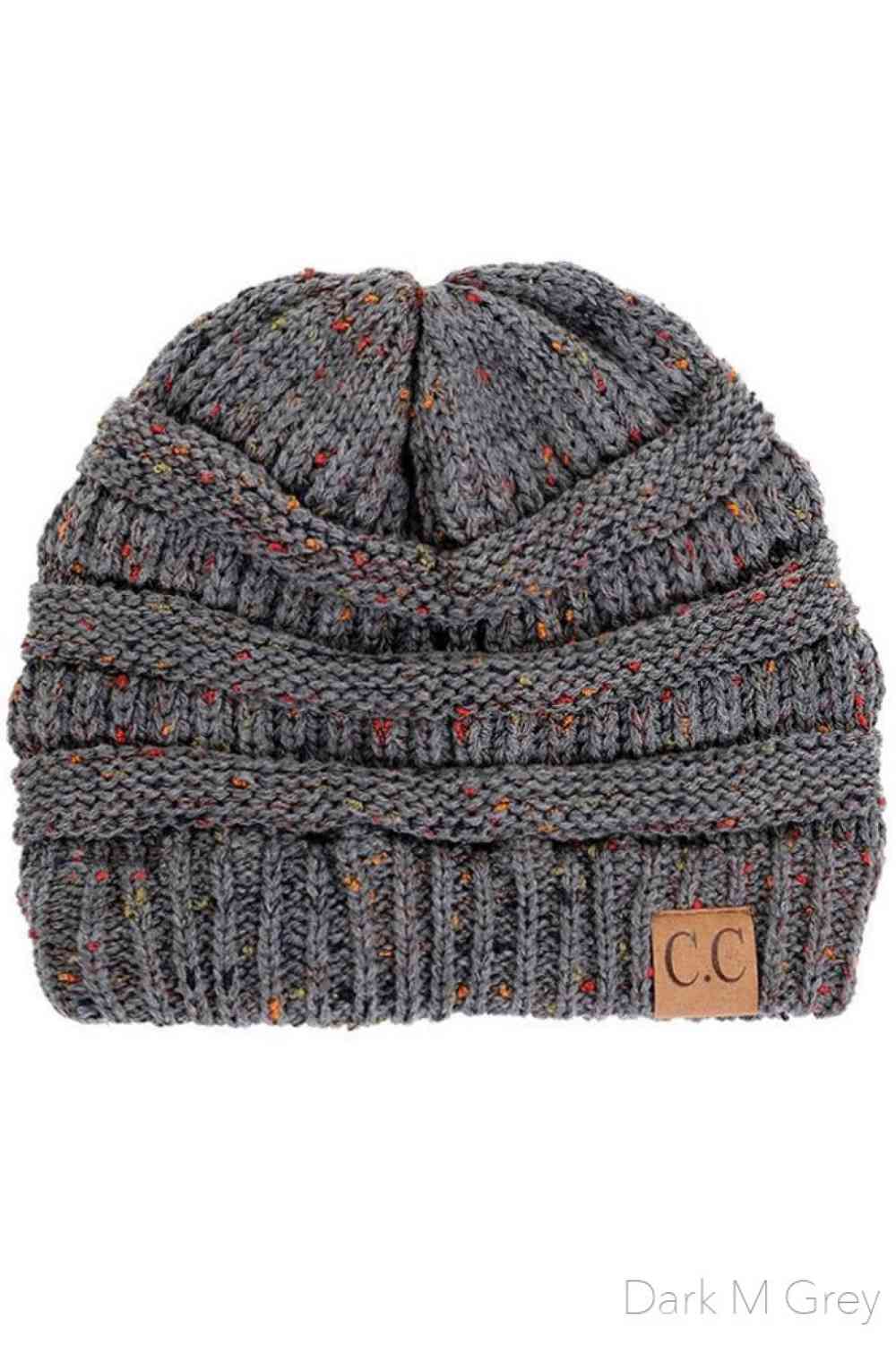C.C Confetti Cable Knit Beanie