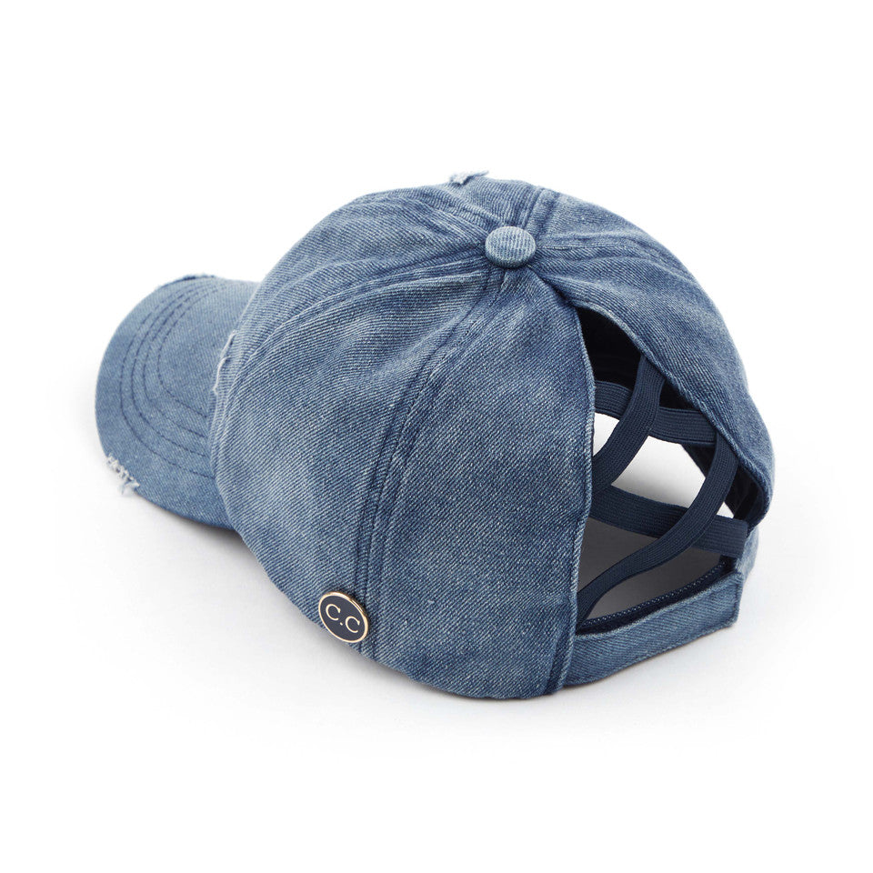 C.C Women's Baseball Ponytail Cap