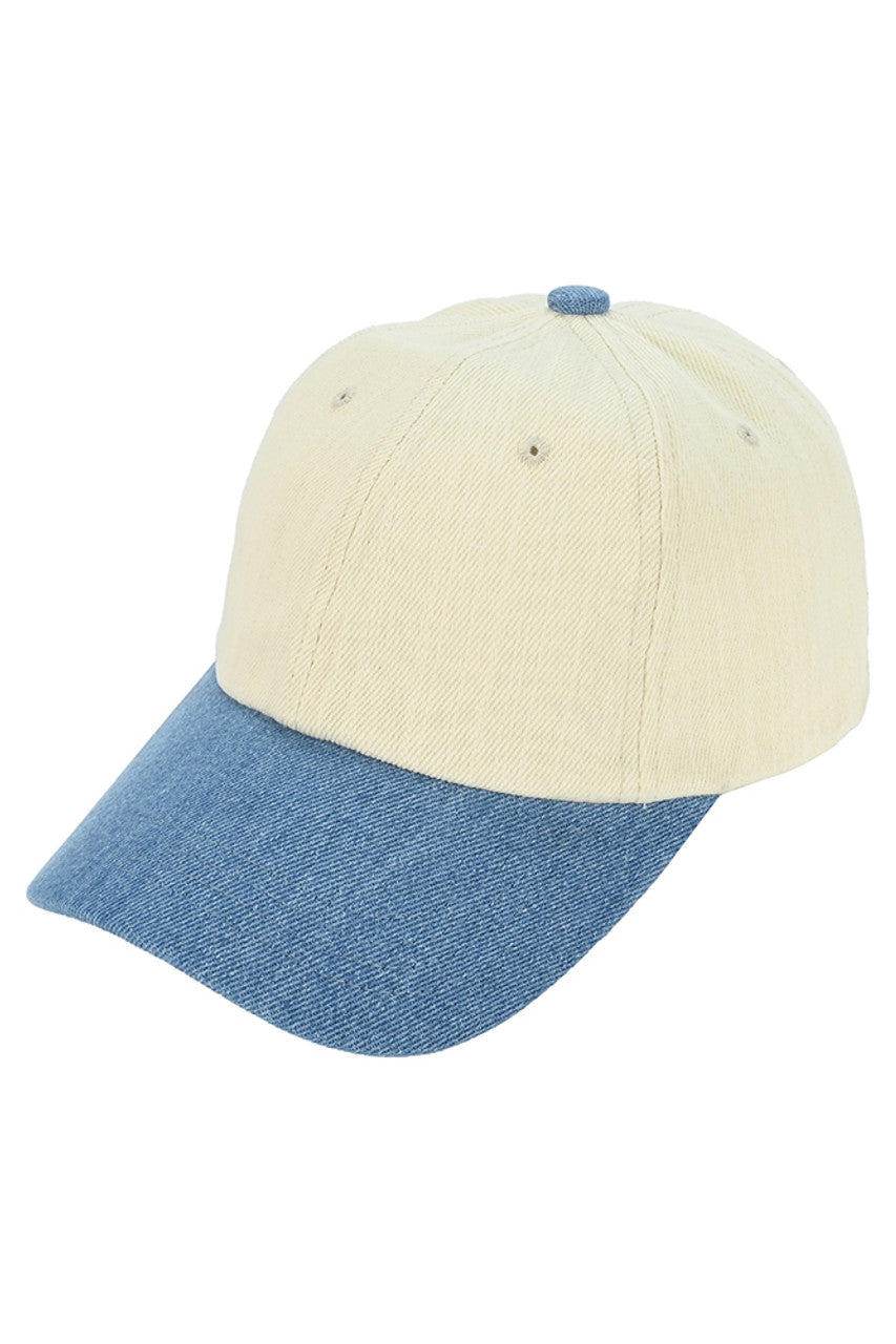 C.C Cotton Twill Denim Baseball Cap