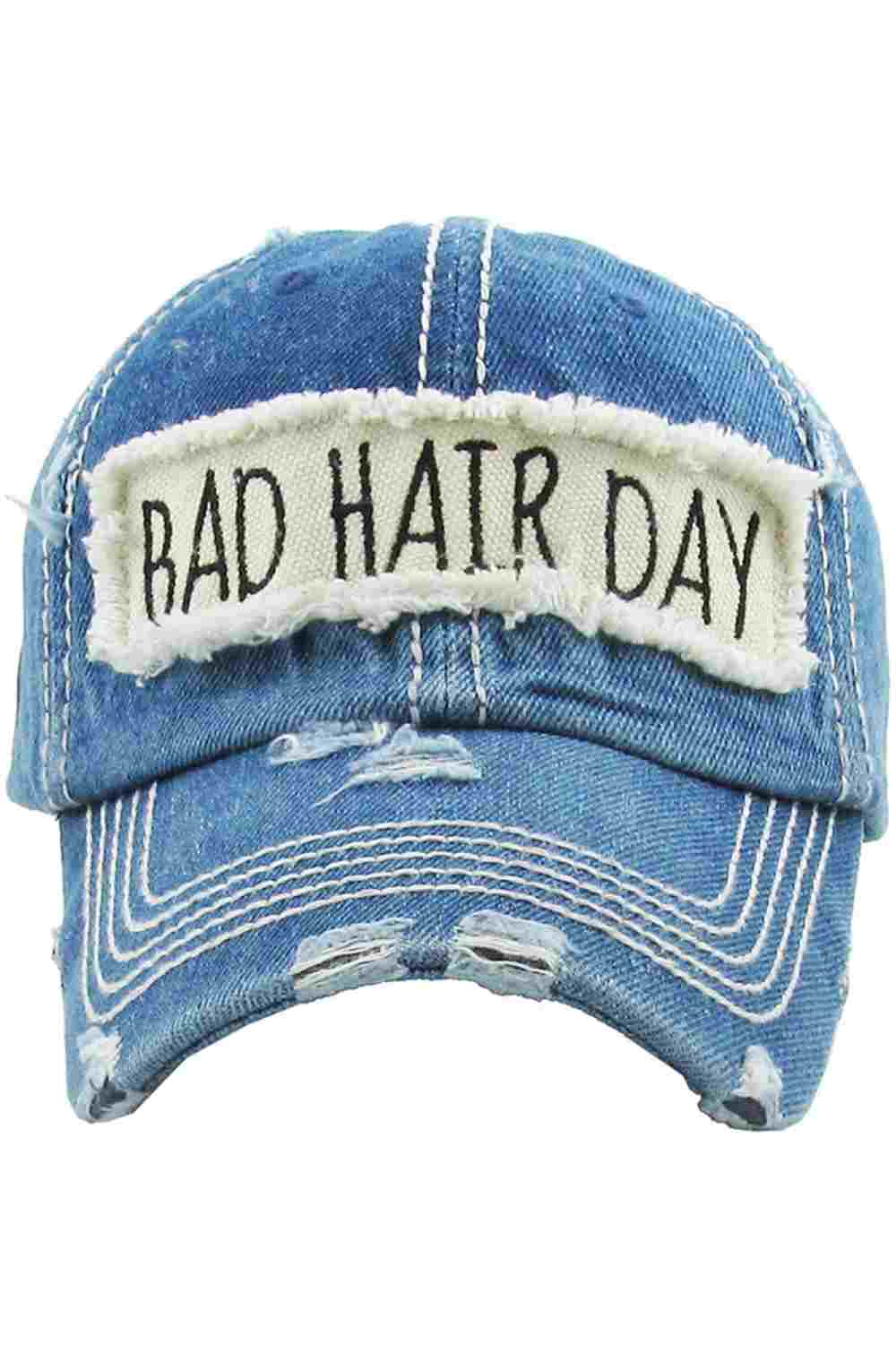 BAD HAIR DAY Washed Vintage Baseball Cap