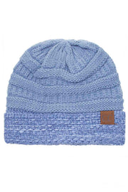 C.C Two Tone Cable Knit Beanie
