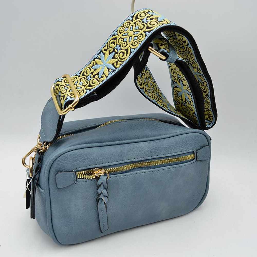 Guitar Strap Bag Multi-Zip Crossbody Bag