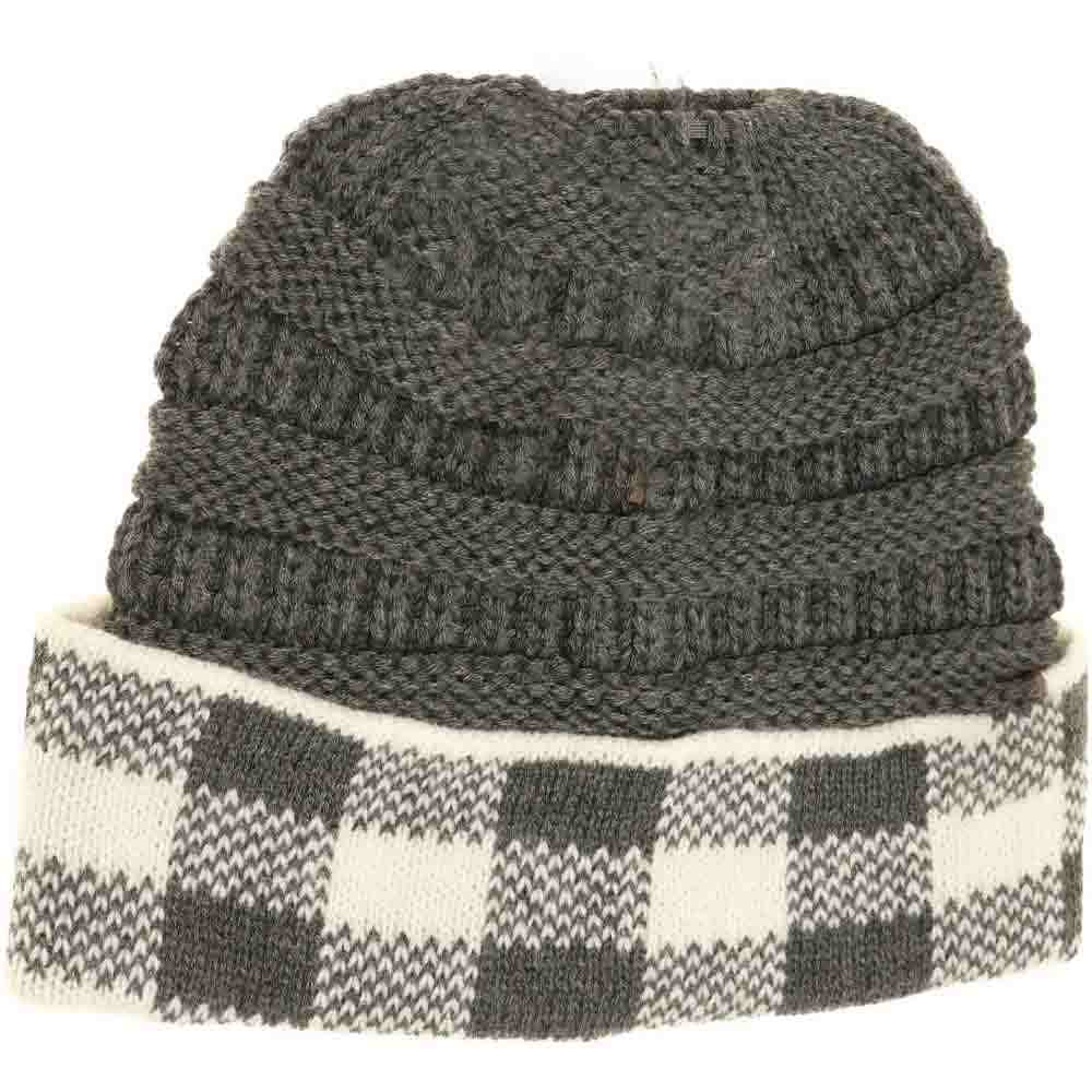 Buffalo Check C.C Beanie Tail