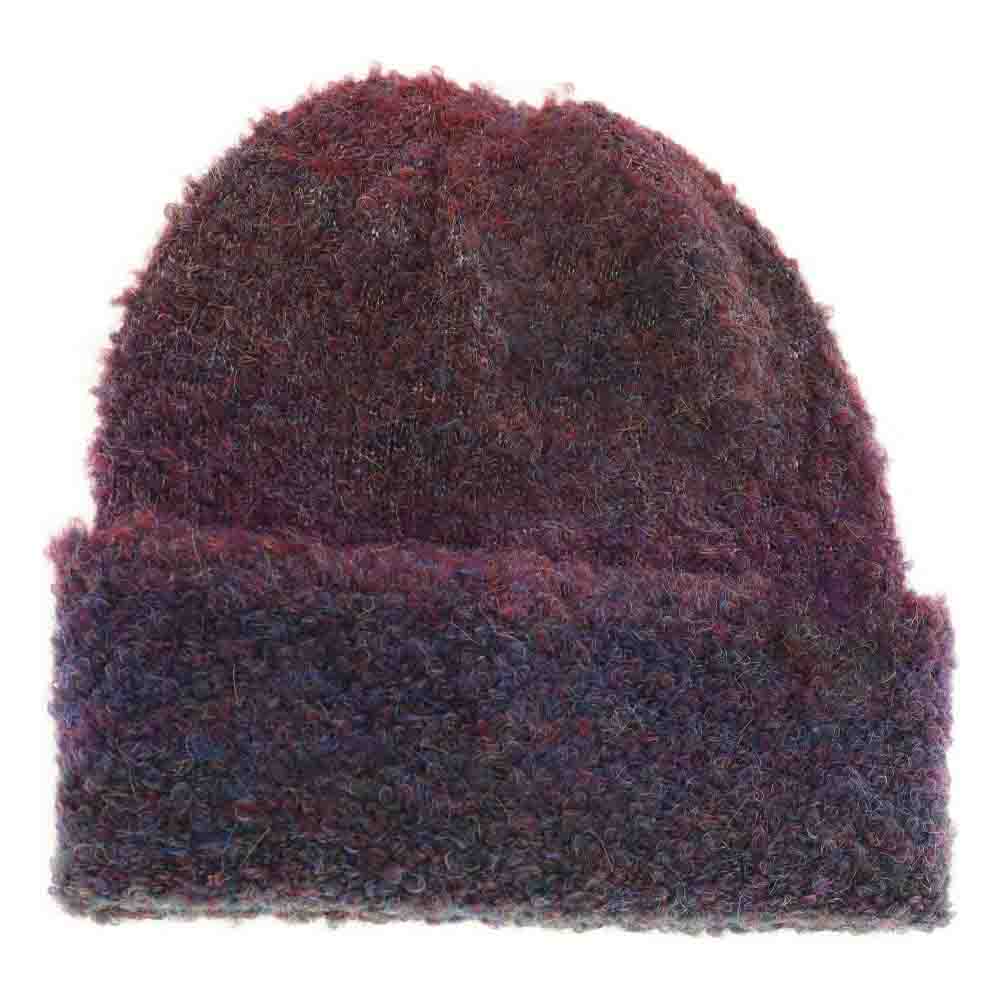 Women's Multi-colored Slouchy Mohair Cuffed C.C Beanie