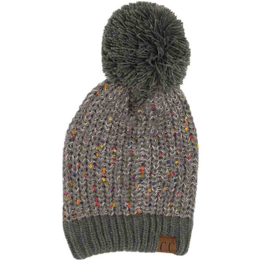 Chenille Confetti Pom C.C Beanie