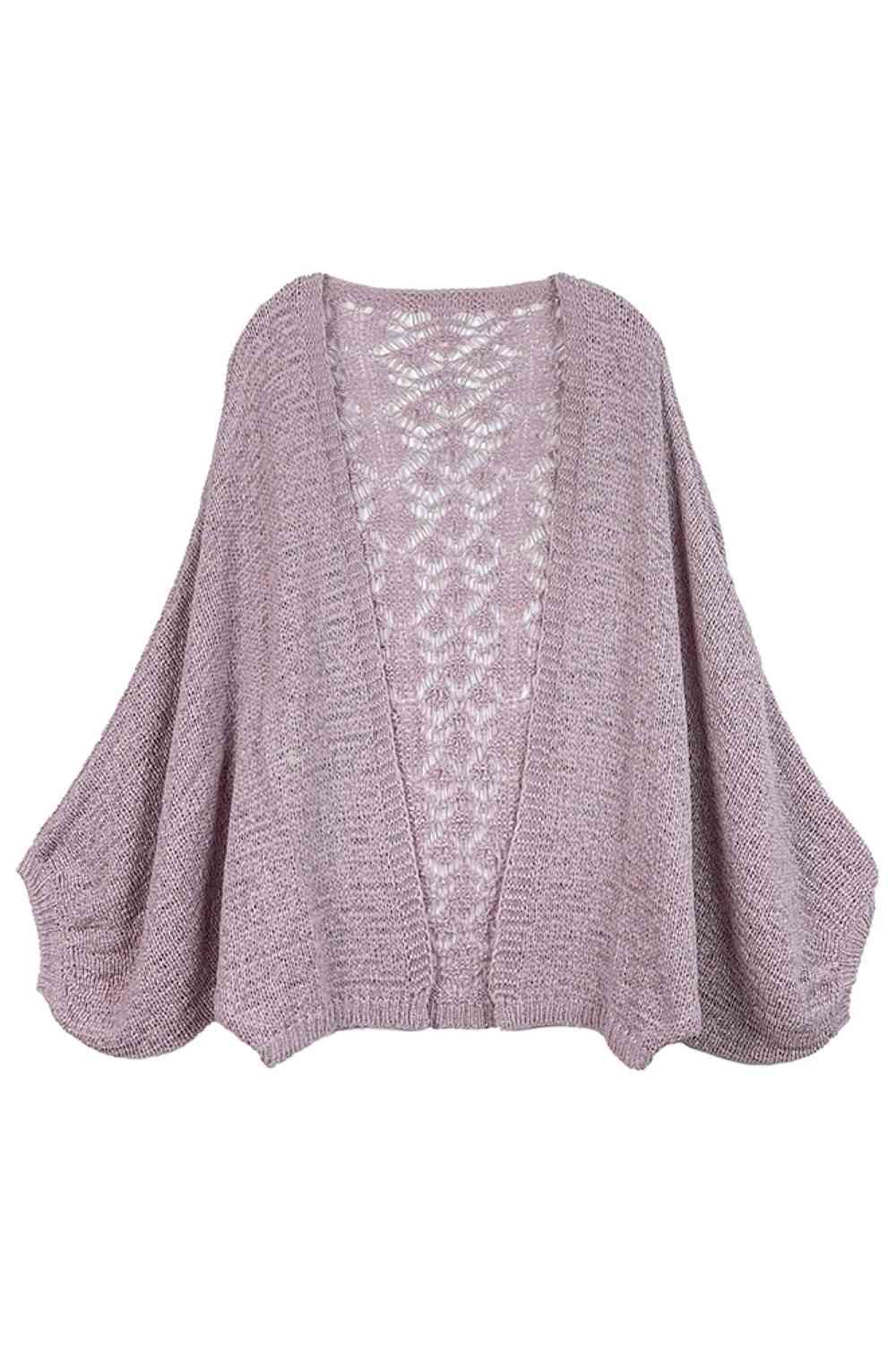 Lace Back Crochet Cardigan