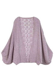 Lace Back Crochet Cardigan