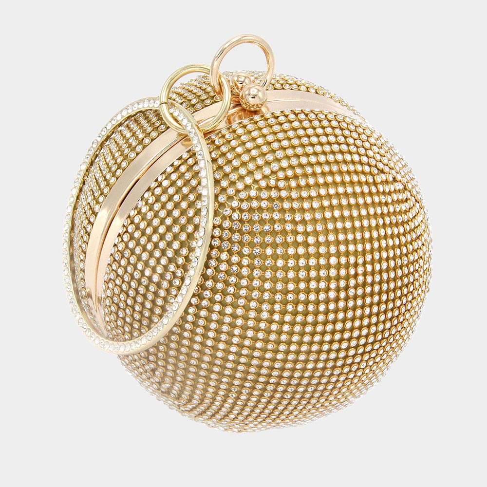 Bling Round Ball Evening Tote / Crossbody Bag