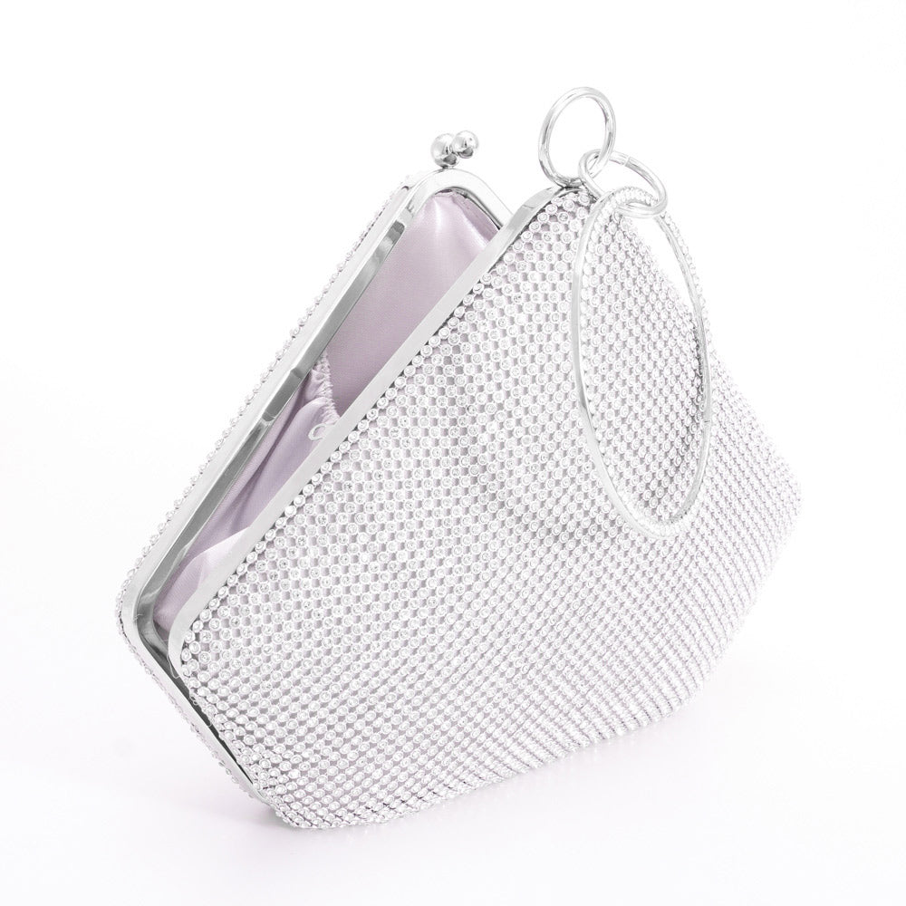 Bling Angled Evening Tote / Crossbody Bag