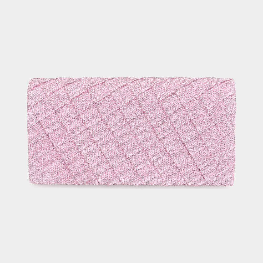 Quilted Sparkly Clutch Bag / Crossbody Bag