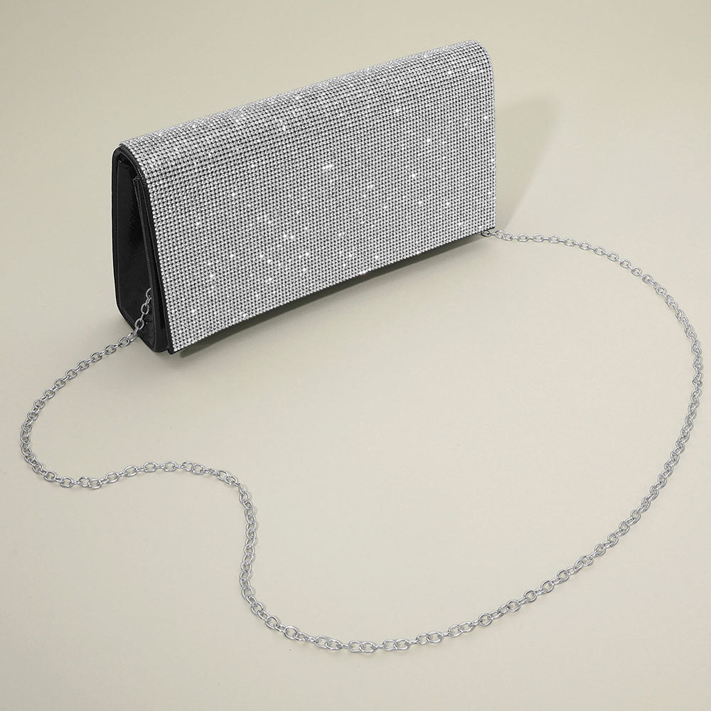 Bling Studded Evening Clutch Bag / Crossbody Bag