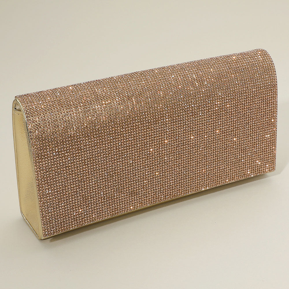 Bling Studded Evening Clutch Bag / Crossbody Bag