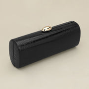 Faux Leather Textured Pattern Clutch Evening Bag