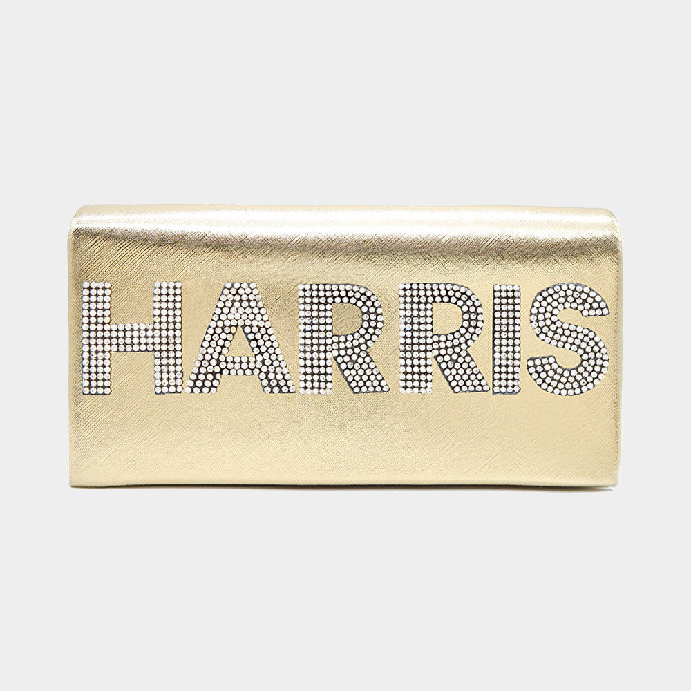 HARRIS Bling Studded Metallic Clutch Bag / Evening Crossbody Bag