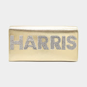 HARRIS Bling Studded Metallic Clutch Bag / Evening Crossbody Bag