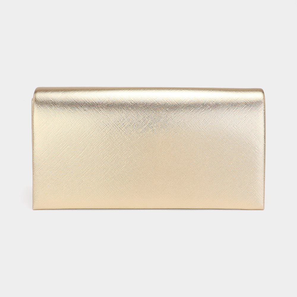 HARRIS Bling Studded Metallic Clutch Bag / Evening Crossbody Bag